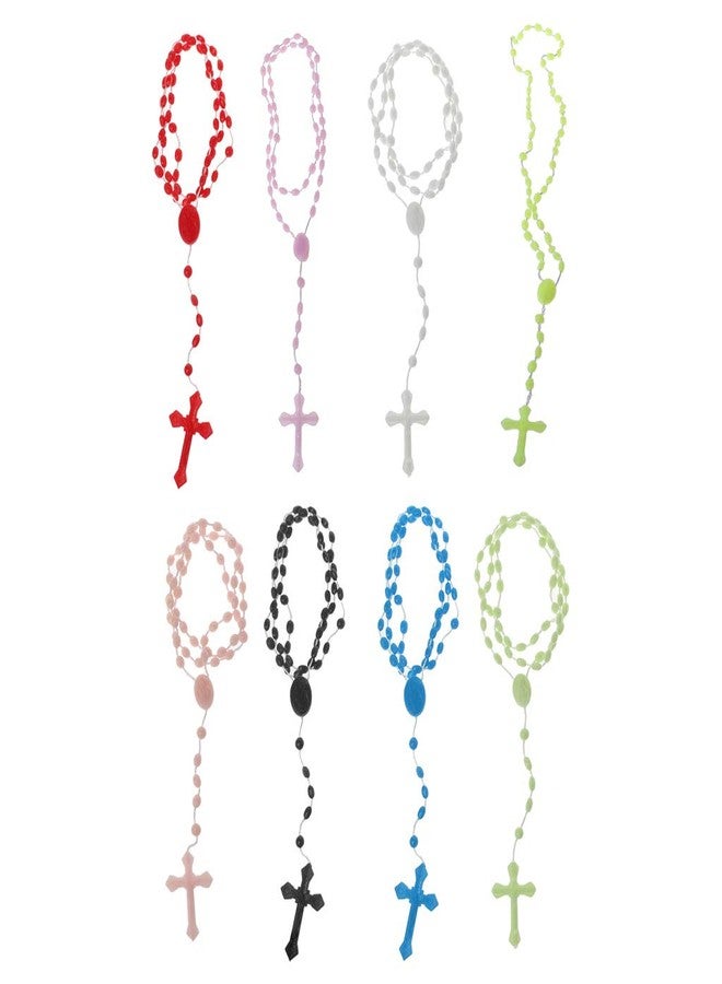HELYZQ Plastic Rosary Beads Luminous Necklace Catholicism Prayer Religious Jewelry - Image 5